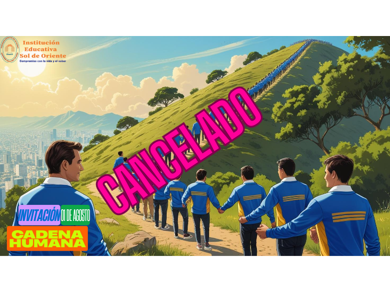 Entre todos, podemos aportar un granito de arena por un futuro más verde. ¡Haz parte de esta hermosa cadena humana!
Nos vemos el 01 de agosto